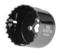 SagaSave Lame de scie cloche de 6,1 cm 61 mm pour trou de maïs en acier inoxydable, acier au carbone et acier bi-métal robuste