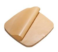 SagaSave - Lot de 100 sacs en papier sulfurisé pour friteuse à air - Papier sulfurisé perforé de 15 cm - Papier sulfurisé carré anti-adhésif et ingras pour four (Marron non poreux)
