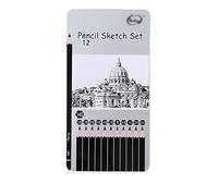 SagaSave Lot de 12 crayons à croquis en graphite (4H-14B), crayons à croquis professionnels pour dessin, art, croquis