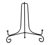 SagaSave Lot de 2 chevalets de table en fer noir, support décoratif pour photos, cadres, livres de cuisine, tablettes et œuvres d'art, 20 cm