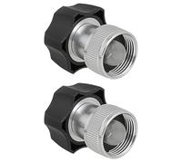 SagaSave Lot de 2 coupleurs électriques pour nettoyeur haute pression, femelles 1,9 cm à 14 dents, connecteurs de nettoyeur haute pression électrique, raccord de connexion en métal pour équipement de