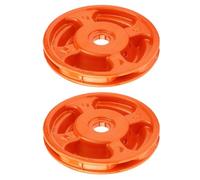 SagaSave Lot de 2 têtes de débroussailleuse universelles en aluminium, trou de 16 mm, tête de rechange universelle pour débroussailleuse à essence