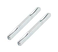 SagaSave Lot de 2 tiges de poignée de porte universelles carrées fendues en acier pour poignée de fenêtre et de porte (8 mm x 140 mm)