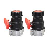 SagaSave Lot de 2 valves de réservoir IBC, DN50 mâle/75 mm filetage femelle, raccord de réservoir IBC en alliage d'aluminium, adaptateur d'eau de rechange, vanne à rabat de robinet de réservoir