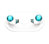 SagaSave Lot de 4 porte-lunettes magnétiques - 12 couleurs, en acier inoxydable, avec clip pour badge d'identité