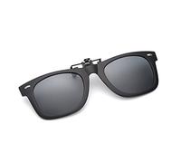 SagaSave Lunettes de soleil à clipser, lunettes polarisées unisexes anti-reflets avec clips rabattables pour la conduite, la pêche en plein air
