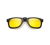 SagaSave Lunettes de soleil à clipser, lunettes polarisées unisexes anti-reflets avec clips rabattables pour la conduite, la pêche en plein air