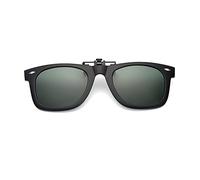 SagaSave Lunettes de soleil à clipser, lunettes polarisées unisexes anti-reflets avec clips rabattables pour la conduite, la pêche en plein air