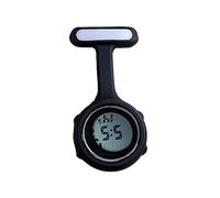 SagaSave Montre d'infirmière numérique multifonction pour homme et femme, design de contrôle des infections, montre de poche en silicone avec mousqueton à pince pour infirmière, médecin, ambulancier