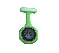 SagaSave Montre d'infirmière numérique multifonction pour homme et femme, design de contrôle des infections, montre de poche en silicone avec mousqueton à pince pour infirmière, médecin, ambulancier,