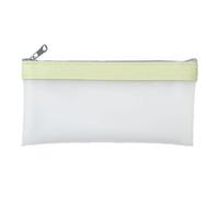 SagaSave Pochette à Crayons Transparente 1 pièce, Sacs de Maquillage pour Sacs à Crayons à l'examen, Sacs à Fermeture éclair pour Maquillage cosmétique étuis à Crayons personnalisés, Vert Clair