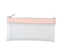 SagaSave Pochette à Crayons Transparente 1 pièce, Sacs de Maquillage pour Sacs à Crayons à l'examen, Sacs à Fermeture éclair pour Maquillage cosmétique étuis à Crayons personnalisés, Rose Clair