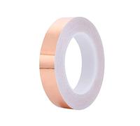 SagaSave Ruban de cuivre autocollant - 10 m x 18 mm - Film de cuivre autocollant - Conductif - EMI Kapton - Pour jardin, mise à la terre, instruments de musique