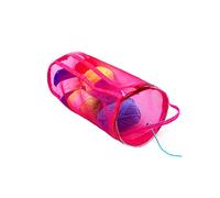 SagaSave Sac de rangement rectangulaire en nylon avec fermeture éclair, 13 x 13 x 14 cm, léger, idéal pour fournitures de tricot/crochet, jouets