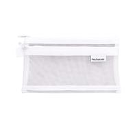 SagaSave Trousse à Crayons, 20,5 cm Grande Trousse à Crayons Pochette Porte-Stylo Double Maille Transparente Filles garçons Grande capacité école Papeterie Bureau Pochette à Crayons Trousse(Blanc)