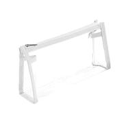 SagaSave Trousse à Crayons, 22,5 cm Grande Trousse à Crayons Transparente Pochette en PVC Transparent Porte-Stylo Filles garçons Grande capacité école Papeterie Bureau Crayon Rangement (Blanc)