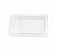SagaSave Trousse à crayons en plastique, double couche, grande capacité, trousse à crayons rigide pour fournitures scolaires et de bureau (blanc)