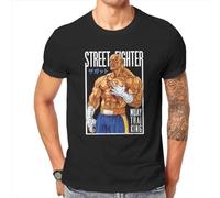 Sagat-Street-Fighter-T-Shirt-for-Men-Akuma-Capcom-Gaming-Hadouken-Novelty-Cotton-Tees-Short-Sleeve