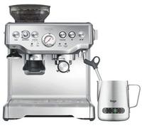 Sage Appliances – Machine à café The Barista Express – Moulin, Mousseur manuel, Inox brossé