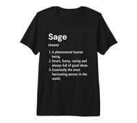 Sage Définition du nom Dictionnaire Amusant T-Shirt Haut de Gamme