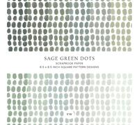 Sage Green Dots Scrapbook Paper, 8.5 x 8.5 Inch Square Pattern Designs: Modern Watercolor Dot Papers in Muted Colors for Scrapbooking, Junk Journals, Card Making & Paper Crafts