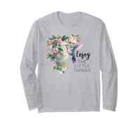 Sage Green Hummingbird Enjoy The Little Things Humming Bird Manche Longue
