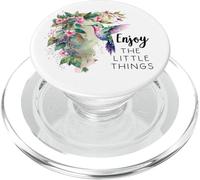 Sage Green Hummingbird Enjoy The Little Things Humming Bird PopSockets PopGrip pour MagSafe