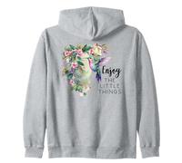 Sage Green Hummingbird Enjoy The Little Things Humming Bird Sweat à Capuche