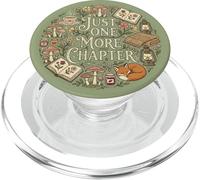 Sage Green Just One More Chapter Bookish Cottagecore Book PopSockets PopGrip pour MagSafe
