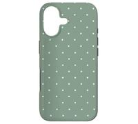 Sage Green Polka Dots Aesthetic Polkadots Minimalist Women Coque pour iPhone 17