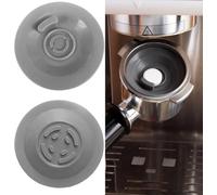 Sage Lot de 2 disques de nettoyage universels en silicone pour poignée de machine à café Compatible avec la plupart des machines à expresso (gris)