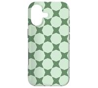Sage Pastel Green Circles Hexagon Scandinavian Pattern Coque pour iPhone 17