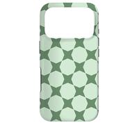 Sage Pastel Green Circles Hexagon Scandinavian Pattern Coque pour iPhone 17 Pro