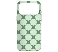 Sage Pastel Green Circles Hexagon Scandinavian Pattern Coque pour iPhone 17 Pro Max