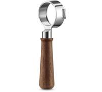 Sage – Porte‑filtre 58 mm The Naked – Sans fond, aide visuelle – Noyer Premium