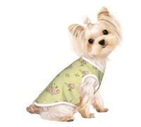 Sage Rose Whisper Gilet léger sans manches pour chien | Gilet léger en polyester pour chien fonctionne comme une chemise sans manches pour les petits chiens et chats
