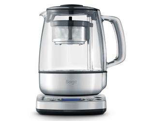 Sage The Tea Maker, Bouilloire à Thé, Acier Inoxydable Brossé | Bouilloire à Thé Verre 1,5L, 2000W, Panier Automatique, 5 Réglages, Maintien Au Chaud 60 Min; Force D'infusion Réglable