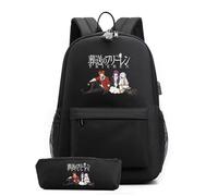 Sageam Anime Frieren: Beyond Journey's End Sac à Dos et Trousse Sets Cartable Étudiant Sacs Scolaires pour Enfant avec Des Cadenas à Code