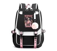 Sageam Anime Kimetsu no Yaiba Impression Sac a Dos, Cartables Fille Avec un joli pendentif Outdoor Voyage Pique-Nique Campus Randonnée avec Port de Charge USB