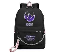 Sageam Anime Solo Leveling Sac à Dos Classique pour Les Femmes Sac à Dos Scolaire Élégant pour Adolescentes avec Porte-CléS