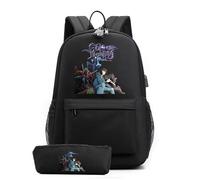 Sageam Anime Solo Leveling Sac à Dos et Trousse Sets Cartable Étudiant Sacs Scolaires pour Enfant avec Des Cadenas à Code pour Garcons Filles et Ados