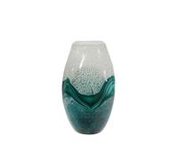 Sagebrook Home Vase en Verre de 30,5 cm de Haut, mélange Vert, 17,8 cm (L) x 10,2 cm (l) x