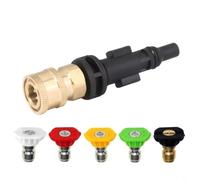 SageFurned Adaptateur de buse à mousse haute pression 1/4" pour raccord rapide compatible avec Lavor pour Parkside pour marteau Vax jusqu'à 60 °C 3500 PSI