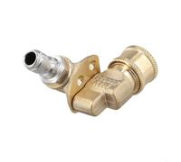 SageFurned Adaptateur de buse de nettoyeur haute pression rotatif à 180 degrés en laiton acier inoxydable 1/4" compatible avec nettoyeur haute pression