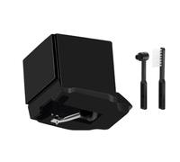 SageFurned Aiguille de rechange ATN3600LE pour tourne-disque Audio-Technica AT-LP60X, AT-LP60, AT-LP2D, AT-PL300, cône de 0,6 mm, avec brosse de nettoyage, noir