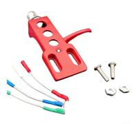 SageFurned AT-3600L Cartouche et tête d'assemblage pour platines Audio-Technica, compatible avec lecteurs Pioneer PLX-1000 PL-530, construction métallique, facile à installer, doré (rouge)