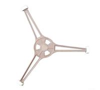 SageFurned Bague de support pour four à micro-ondes - Base triangulaire stable avec roulettes, construction PPC résistante à la chaleur, compatible avec plaques en verre de 24,5 cm de diamètre