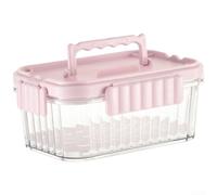 SageFurned Boîte à déjeuner anti-fuite 500 ml avec pack de glace - Boîte de conservation au micro-ondes pour l'école, le bureau, les pique-niques - Boîte à salade avec couverts Vert (rose)