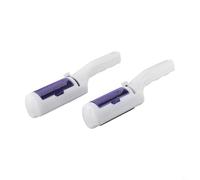 SageFurned Brosse rotative double face violette pour enlever les peluches, outil de nettoyage à sec pour vêtements, meubles et canapés, capture les poils d'animaux et la poussière, lot de 2 (2 pièces)