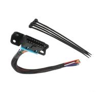 SageFurned Câble adaptateur OBDII femelle vers extrémité ouverte avec support de montage, résistant à la rouille, remplacement pour interface OBD2 dans le domaine de la voiture